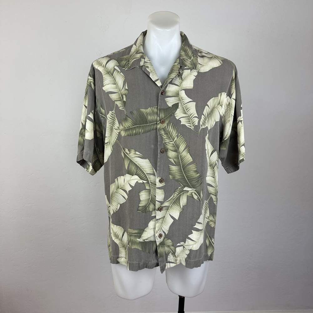 Tommy Bahama 100% Silk Hawaiian Shirt Size Large